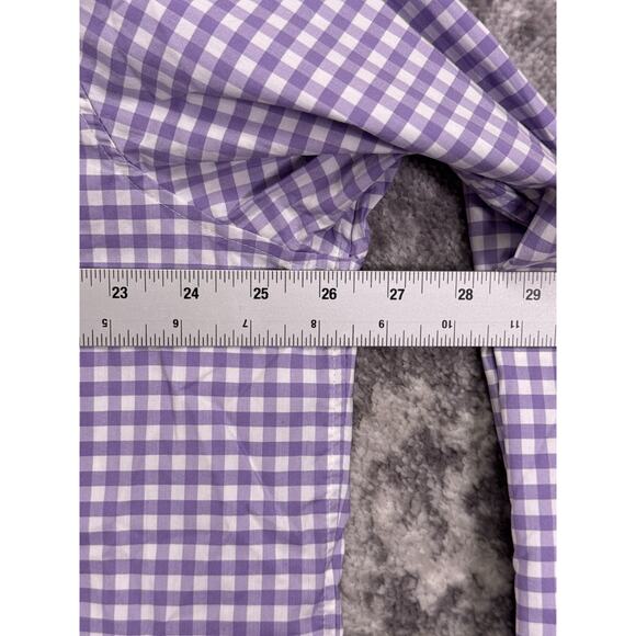 New Vineyard Vines On The Go Shirt XXL Mens Purple Check Long Sleeve Button - Picture 4 of 8